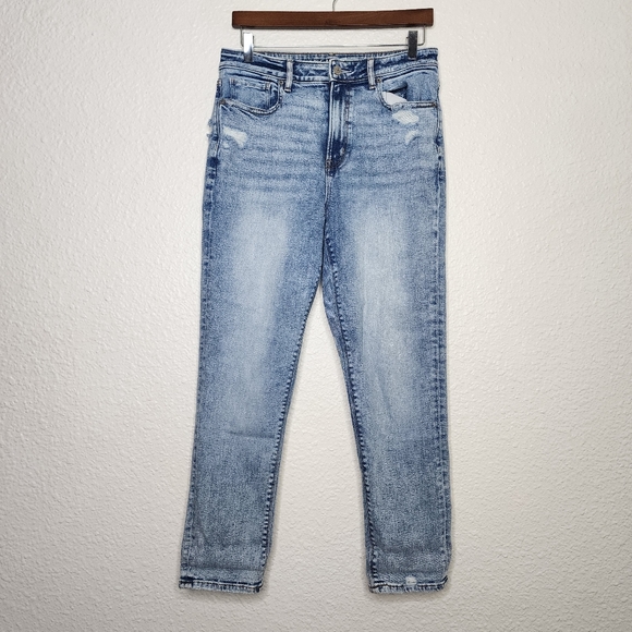 American Eagle Stretch Distressed Jeans Women's Size 8 - Picture 1 of 8